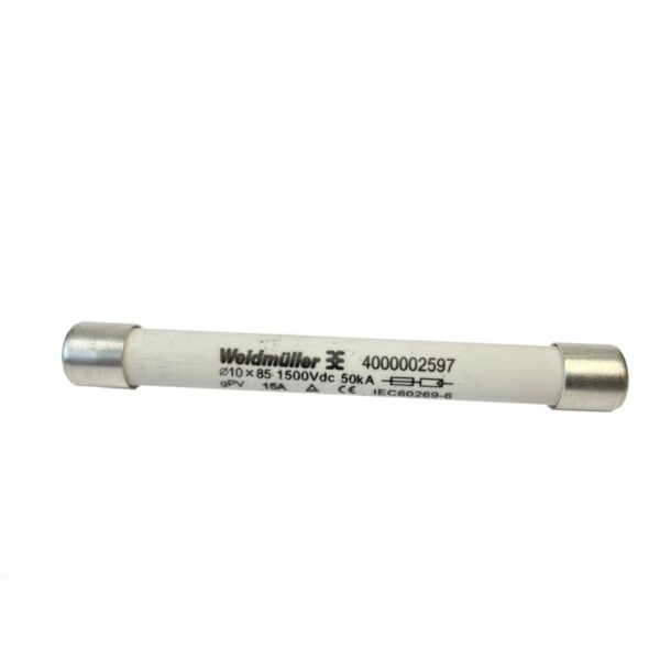 Tilbehør til rekkeklemmer, FUSE WSFL 10X85 15A 1K5V GPV