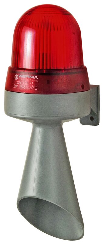 Lyd, LED HORN WM KONTINUERLIG TONE 230VAC RØD