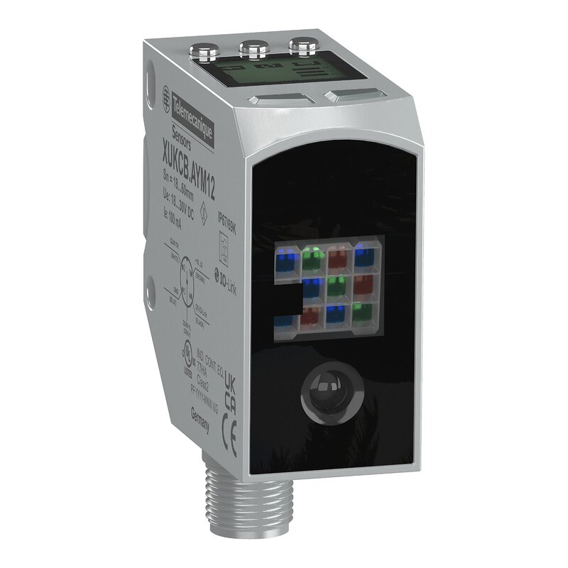 Sensor for fargegjennkjenning, SN150MM NO/NC M12 24V - Bilde 1