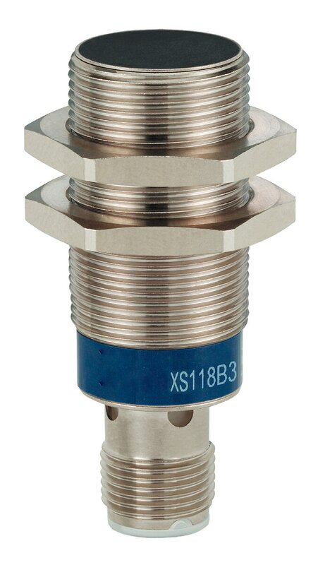 INDUKTIV SENSOR SYLINDRISK M18 12 24VDC NPN NO 3 LEDNINGER FLUSH M12 CON