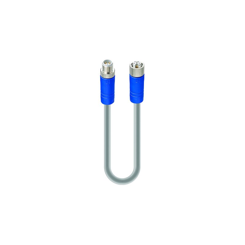 IO Link Master Jumper strømkabel, hannalbue M12 5-pins, hunnalbue M12 5-pinners, PUR, 1,5 mm², 2 m - Bilde 1