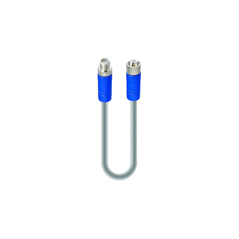 IO Link Master Jumper strømkabel, hann, rett M12 5-pins, hunn, rett M12 5-pins, PUR, 1,5 mm², 2 m - Bilde 1