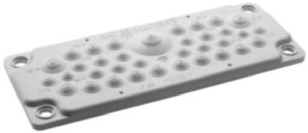 Flenseplater, MC 35 IP65 CR V-0 SORT OLJEB