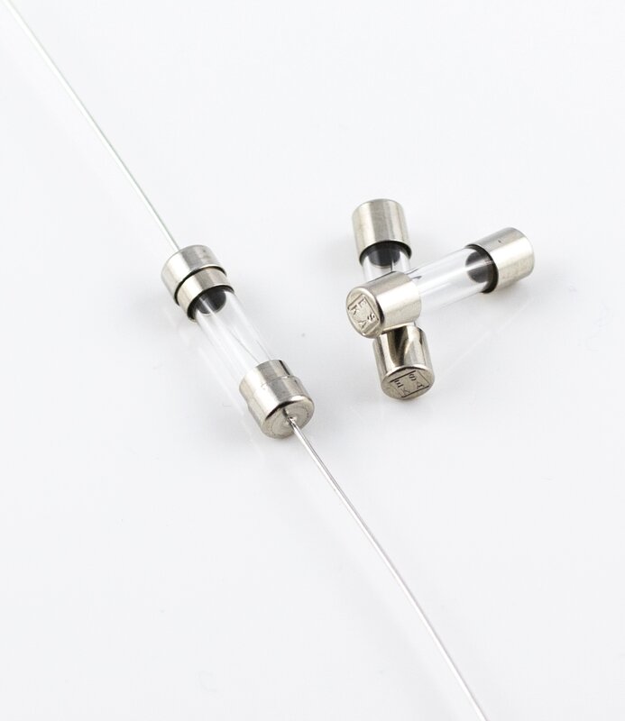 Glassikring, T 5X20MM  0,5 AMP 250V - Bilde 1