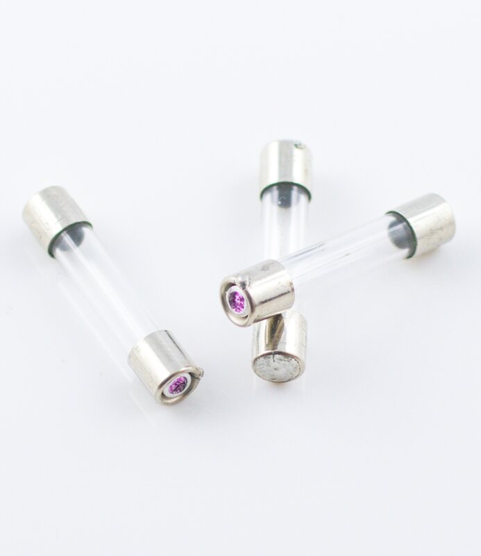 Glassikring, M 5X25MM  1,6 AMP 250V - Bilde 1