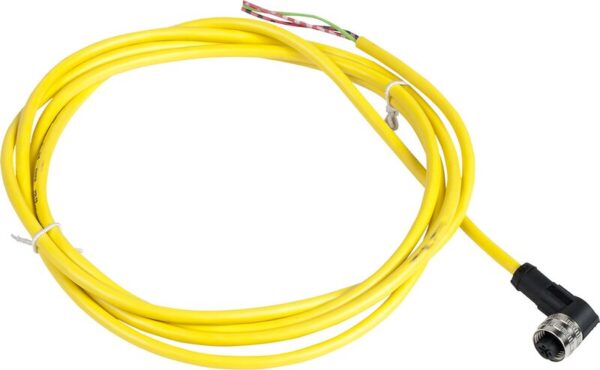 FORHÅNDSKOBLET KONTAKT, PVC, KVINNE, 1/2, 3 PINNER, ALBUE, 2M