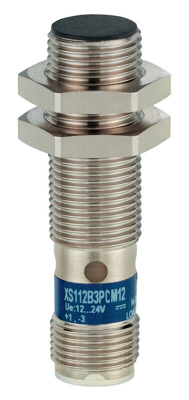 Induktiv sensor XS1 M12, PNP NO+NC, Flush, Sn4mm, 12..24VDC, M12