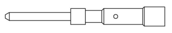 Sirkulære-kontakter/konnektorer, CRIMPSTIFT 1MM (0,14-0,75MM2) 7010981001