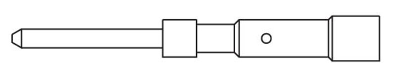 Sirkulære-kontakter/konnektorer, CRIMPSTIFT 1MM (0,14-0,75MM2) 7010981001 - Bilde 1