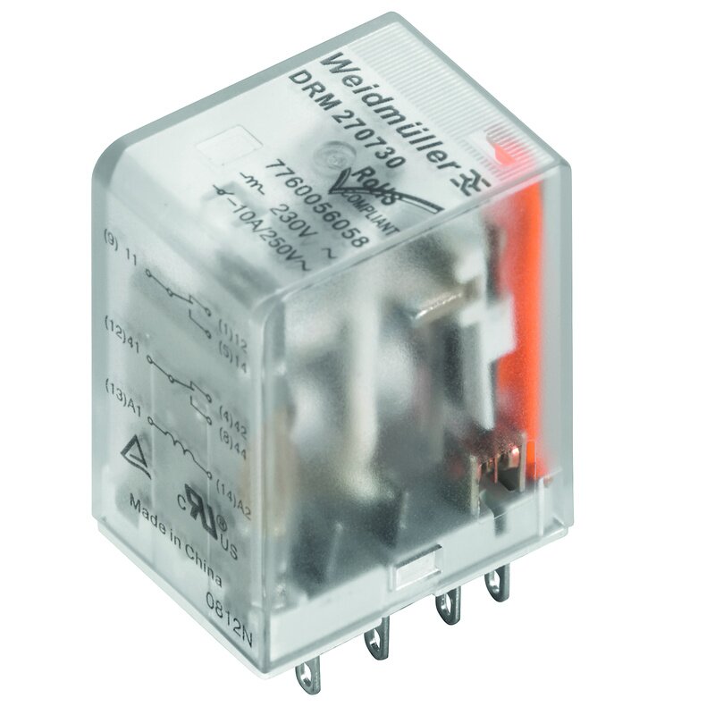 Releer og analoge skiller, Mekanisk, DRM570024L/4CO/24V DC - Bilde 1