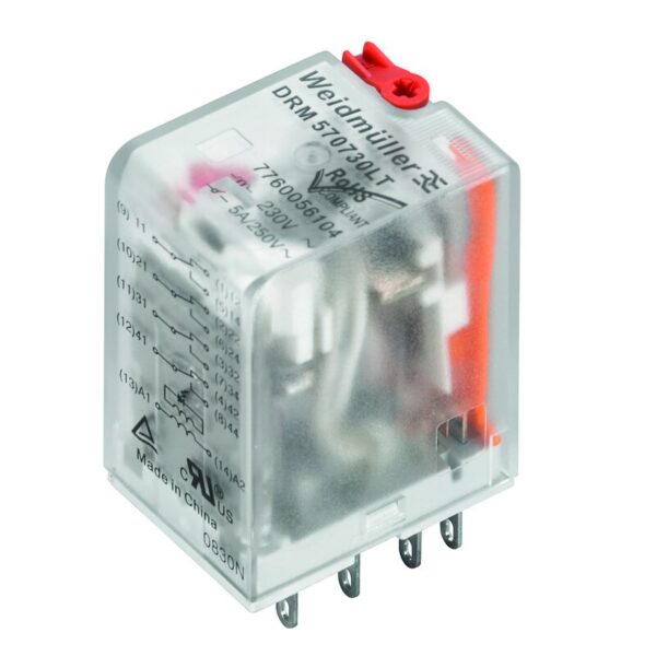 Releer og analoge skiller, Mekanisk, DRM570524LT/4CO/24V AC RELE