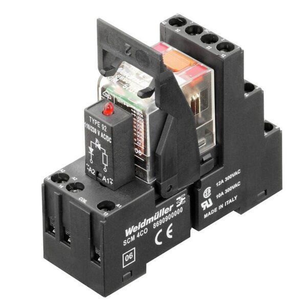 Releer og analoge skiller, Mekanisk, RCMKIT 24VDC 2CO LED GN