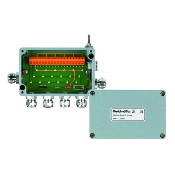 Remote IO-Modul, PROFIBUS PA-T 4-WAY,6 NIPLER