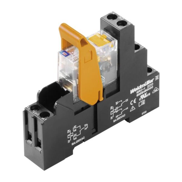 Releer og analoge skiller, Mekanisk, RCIKIT 24VDC 1CO LD/PB