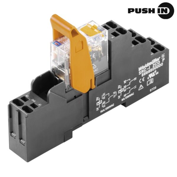 Releer og analoge skiller, Mekanisk, RCIKITP 24VDC 1CO LD/PB
