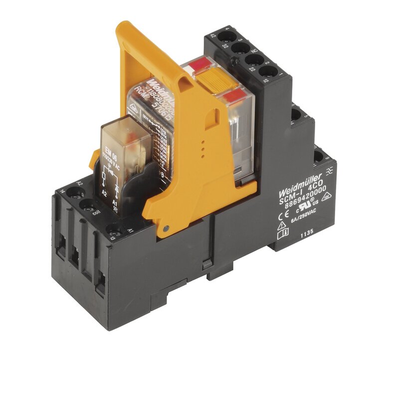 Releer og analoge skiller, Mekanisk, RCMKIT-I 230VAC 2CO LD - Bilde 1