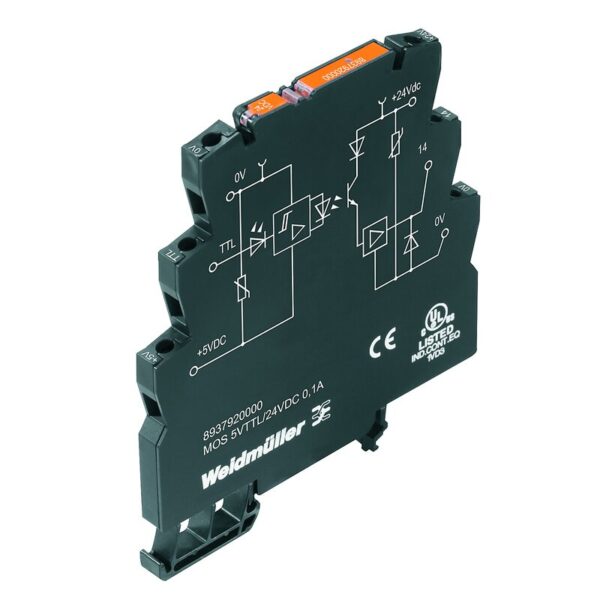 Releer og analoge skiller, Solid State, MOS 5VTTL/24VDC 0,1A