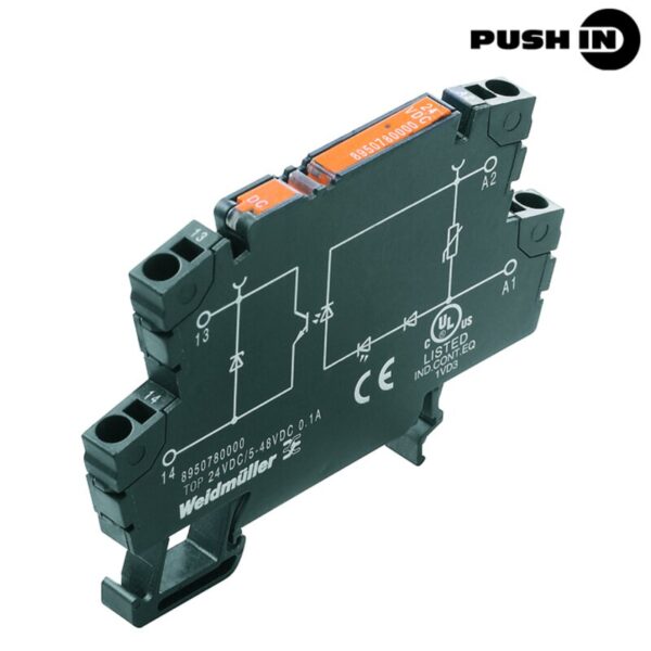 Releer og analoge skiller, Solid State, TOP 5VDC/48VDC 0,1A