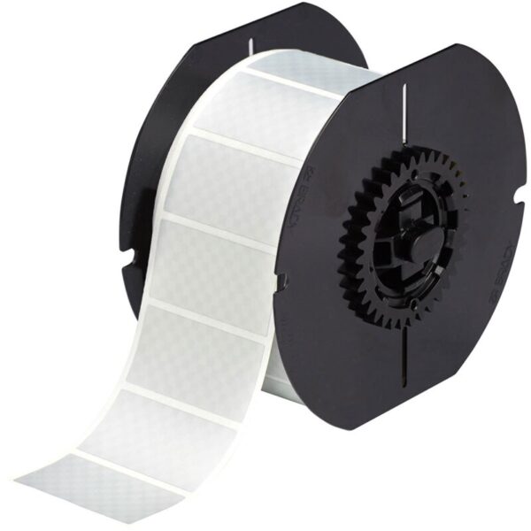 Etiketter til maskin, B30-17-438 Tamper-Evident Metallised Labels for BBP3X/S3XXX/