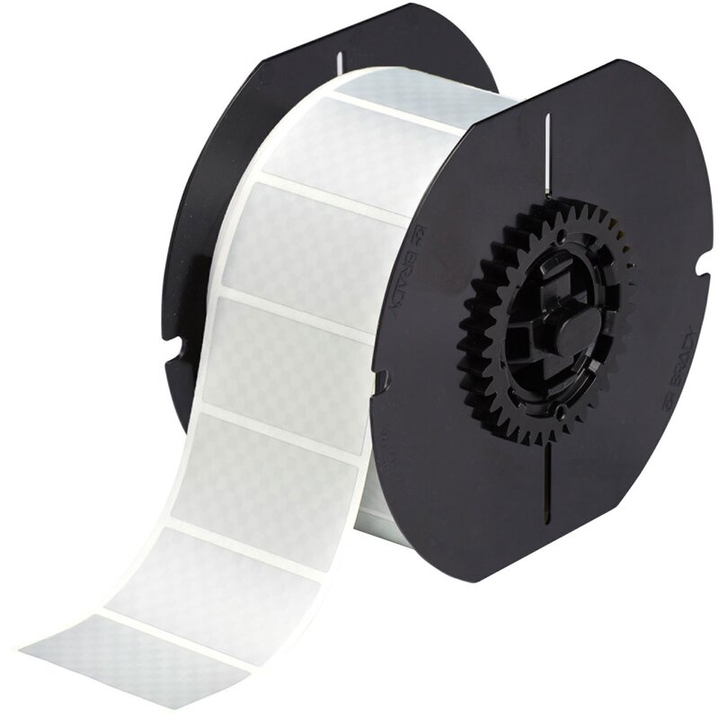 Etiketter til maskin, B30-17-438 Tamper-Evident Metallised Labels for BBP3X/S3XXX/ - Bilde 1