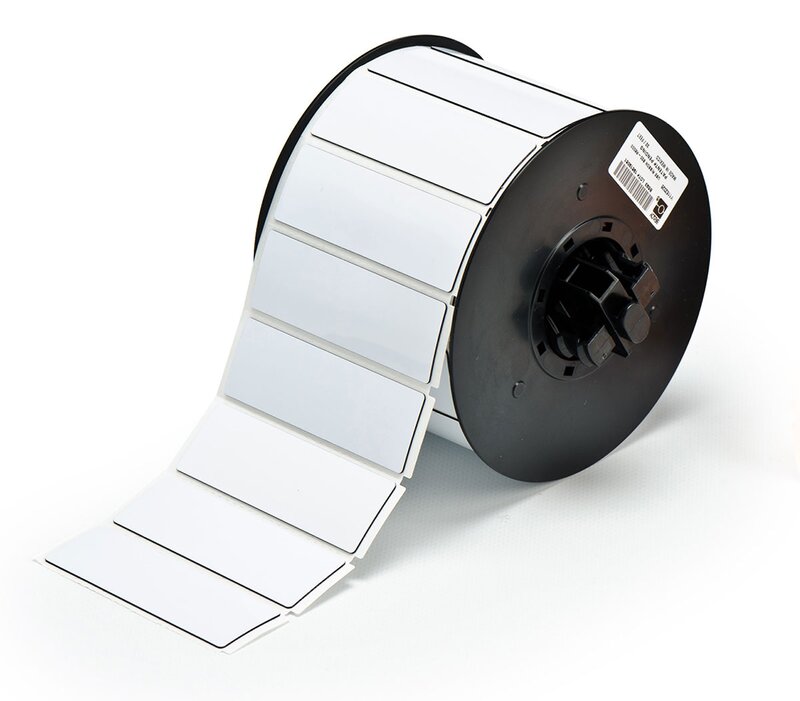 Skilt til  maskin, EPREP F/BBP33 HVIT 25,4X76,2 R/340 - Bilde 1