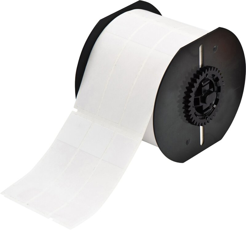 Ledningsmerker til maskin, SELV.LAM.F/BBP33 25,4X95,25 HVIT R/1200 - Bilde 1