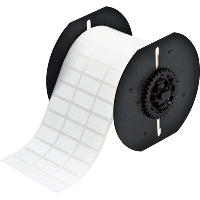 Etiketter til maskin, Flexibel Polyester Labels 25,40mm*12,7mm - Bilde 1