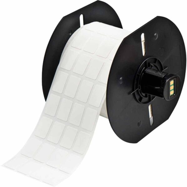 Etiketter til maskin, VINYL CLOTH F/BBP33 19,05X12,7 HVIT R/5000