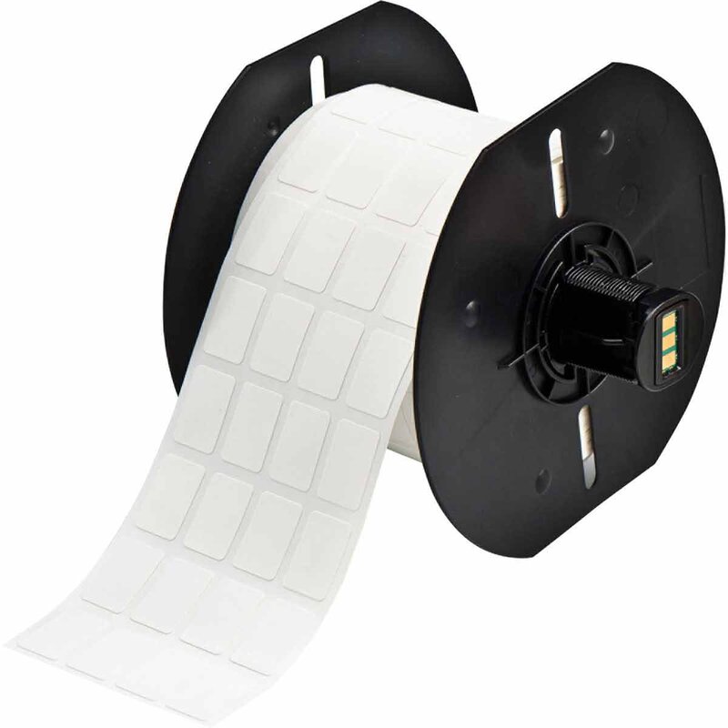 Etiketter til maskin, VINYL CLOTH F/BBP33 19,05X12,7 HVIT R/5000 - Bilde 1