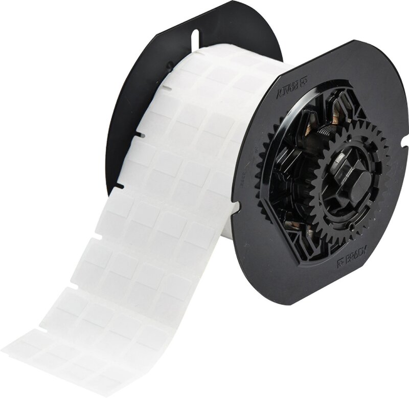 Ledningsmerker til maskin, SELV.LAM.F/BBP33 12,7X19,05 HVIT R/2500_B33-80-427 - Bilde 1