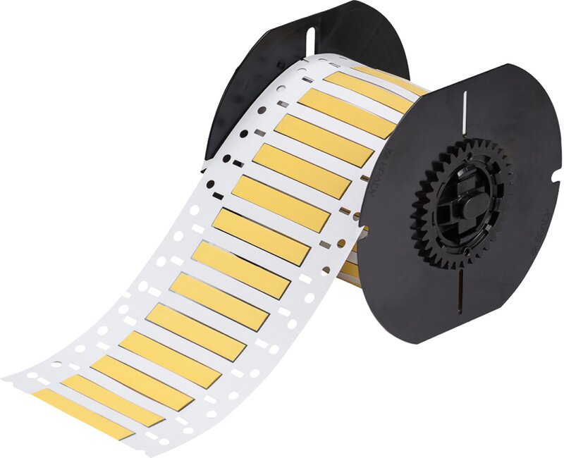 Ledningsmerker til maskin, KRYMP F/BBP33 7,95X50,8 GUL R/750 - Bilde 1