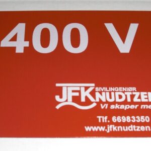 Skilt til  maskin, EPREP SPES.40X90 RØD RULL A 500 - Bilde 1