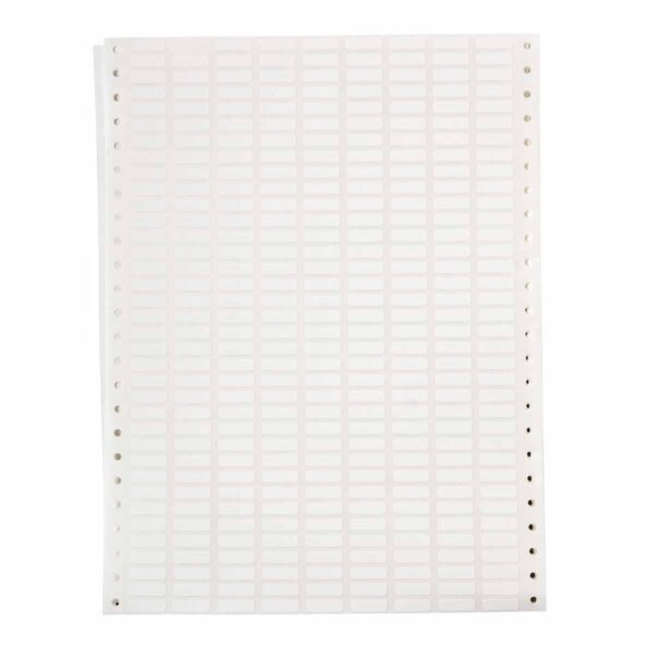 Etiketter til maskin, VINYL AVTAGB.19,05X6,35 HVIT F/MATRIX RULL A 10000
