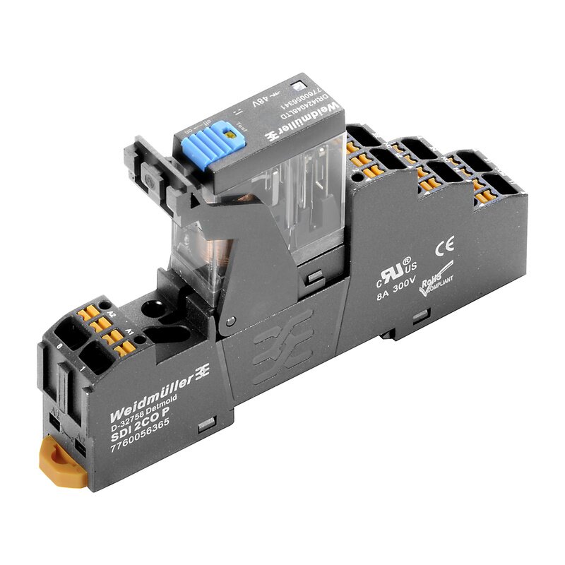 Releer og analoge skiller, Mekanisk, DRIKITP 24VDC 2CO LD/PB - Bilde 1