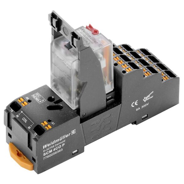 Releer og analoge skiller, Mekanisk, DRMKITP 230VAC 4CO LD/PB