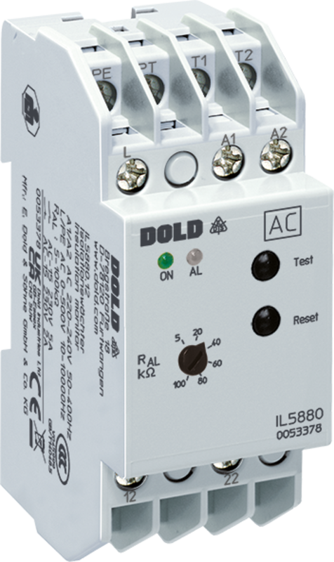 Sensorer, Isolasjonsmotstand, IL5880.12 AC50-400HZ 220-240V