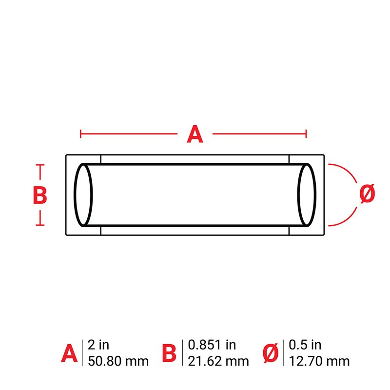 Ledningsmerker til maskin, KRYMP BBP33 21,62MM X 50,80MM HVIT R/350 - Bilde 5