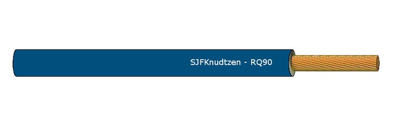 Koblingsledning, RQ90 2,5 MØRK BLÅ 100M 750V - Bilde 1