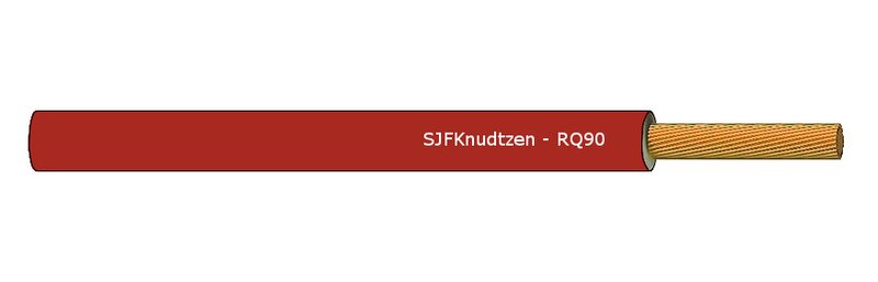 Koblingsledning, RQ90 10 RØD 100M 750V - Bilde 1