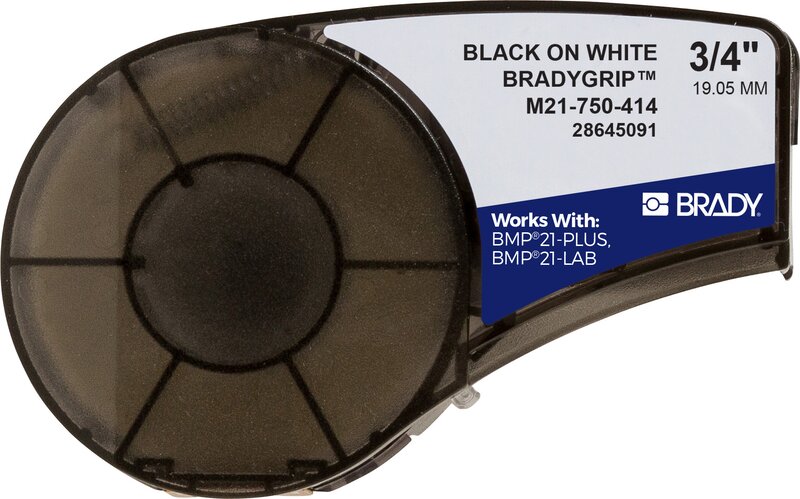 Tape til maskin, BradyGrip21 hvit 19,05mm x 3,05m - Bilde 1