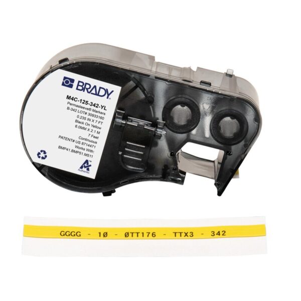 Ledningsmerker til maskin, M4C-125-342-YL