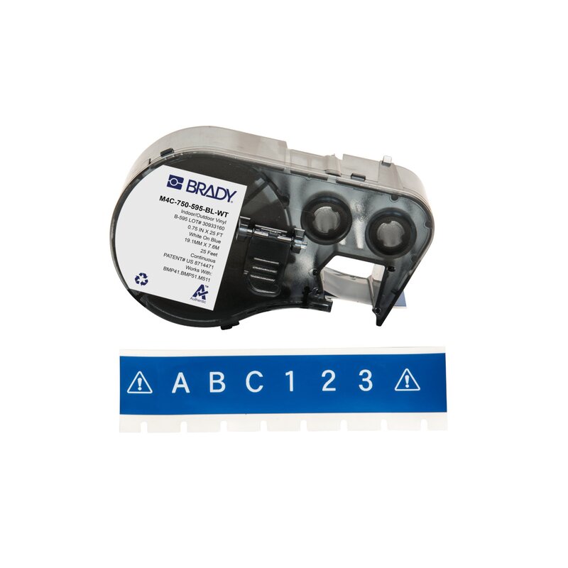 Tape til maskin, M4C-750-595-BL-WT - Bilde 1