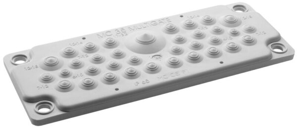 Flenseplater, MC 35 IP65 CR V-0 SORT OLJEB