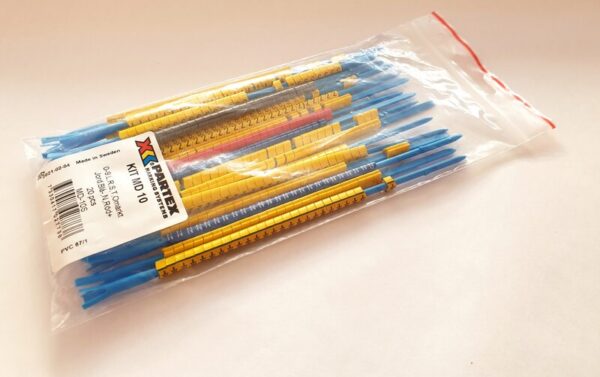 Ledningsmerking med trykk, STANDARDSATS MD-10 MED  PA-1