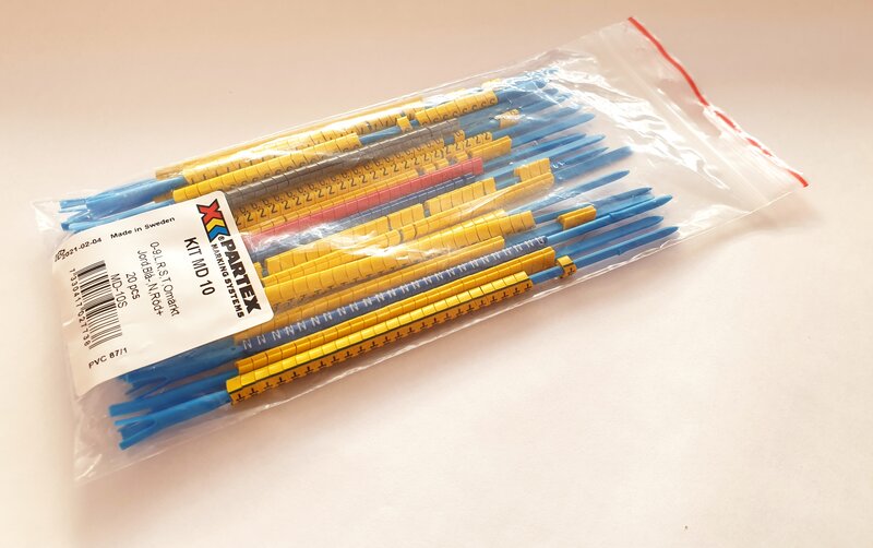 Ledningsmerking med trykk, STANDARDSATS MD-10 MED  PA-1 - Bilde 1
