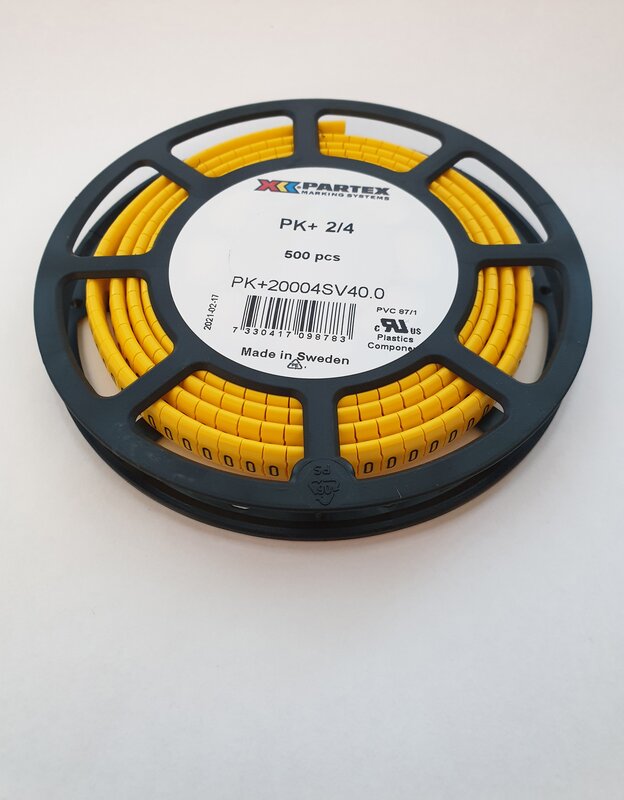 Ledningsmerking med trykk, PK+ 2/4 GUL: D - Bilde 1