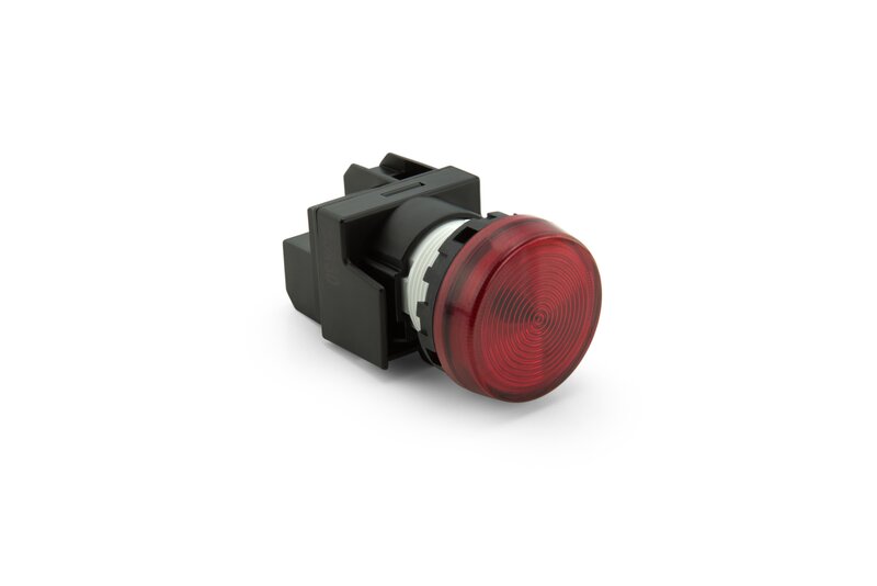 Indikatorlampe, Uten pære, Rød , YW1P-1EQ0R, YW - Bilde 1