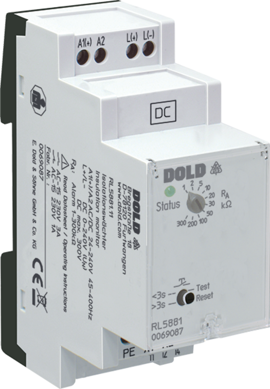 Sensorer, Isolasjonsmotstand, RL5881.11 AC/DC24-240V 1K-300K