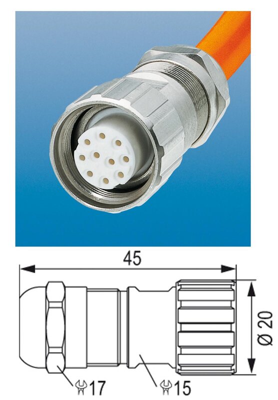 Plugg, M16 KABEL Ø5-9 7810400000