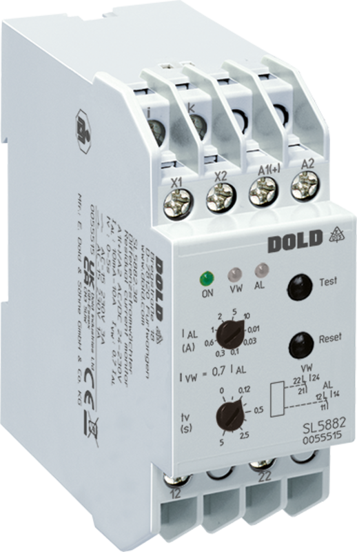 Releer og analoge skiller, Mekanisk, SL5882.38 AC/DC24-230V 10A tv=5S